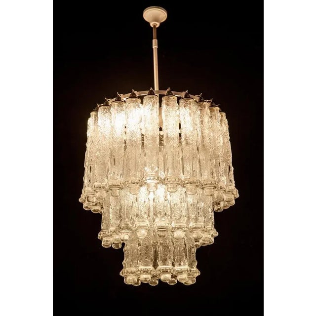 Murano Art Glass Chandelier by Aureliano Toso, 1950 For Sale - Image 13 of 17