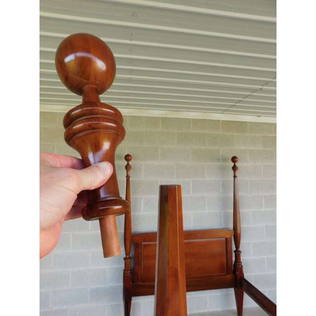 Wood John Wanamaker Ny Shaker Cannon Ball Pencil Poster Cherry Full Size Poster Bed For Sale - Image 7 of 17