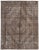 Brown Vintage Overdyed Handmade Medallion Wool Rug 8'6" X 11'6" For Sale - Image 10 of 10