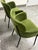Caleb Zipperer for Cb2 Azalea Forest Green Logan Velvet Armchairs, Pair For Sale - Image 11 of 12