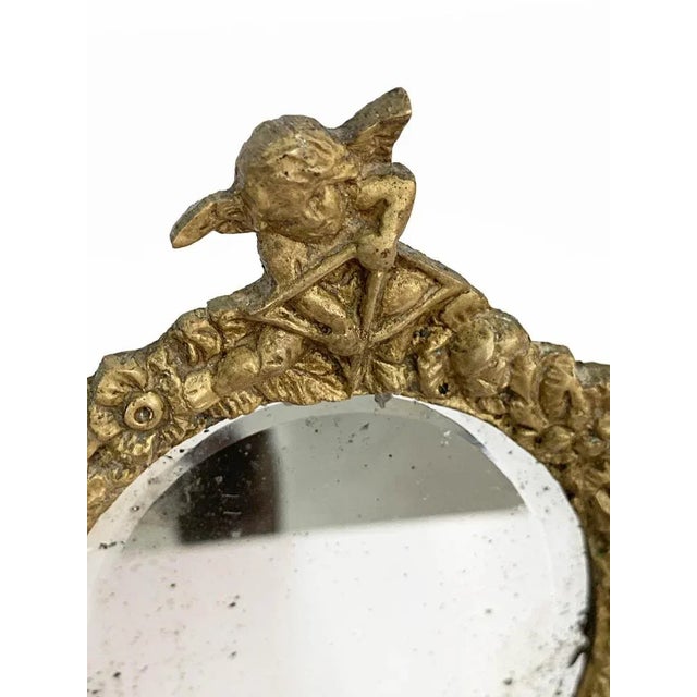 20th Century Neo-Renaissance Gilded Bronze Table Mirror For Sale - Image 11 of 18
