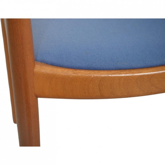Blue Chair in Mahogany by Hans J. Wegner, 1960s For Sale - Image 8 of 18
