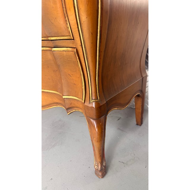 Late 20th Century Pair of John Widdicomb Louis XV Style Marble-Top Nightstands For Sale - Image 15 of 16