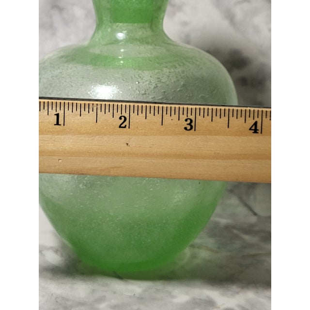 Vintage Pulegoso Style Blown Glass Green Apothecary Jar For Sale - Image 12 of 12