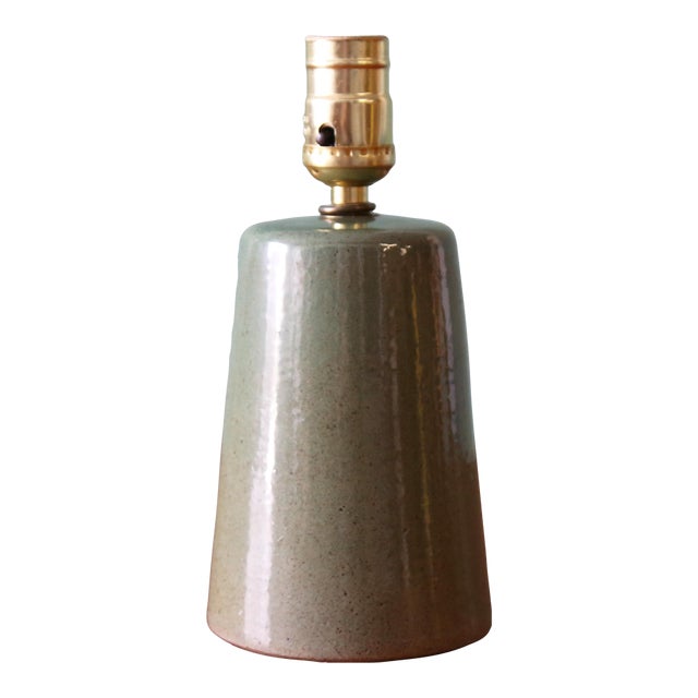 1960s Gordon and Jane Martz M279 Petite Seafoam Green Lamp for Marshall Studios 6.25" For Sale