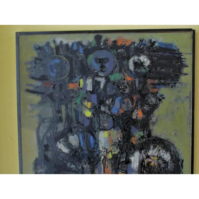Hans Lie, Abstract Composition, 1972, Oil on Canvas For Sale - Image 4 of 5