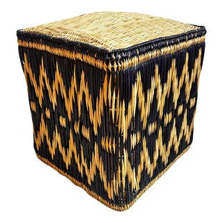 Vintage Kuba Cube Stool For Sale