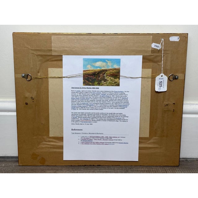 Arthur Wardle Signed Exmoor Moorland Landscape Oil Painting, British Victorian Circa 1900 For Sale - Image 18 of 18