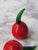 Contemporary Pair of Vintage Blown Glass Cherries For Sale - Image 3 of 9