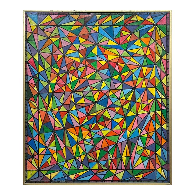 Original 1987 Painting by J. Zizabin 24 X 20 For Sale