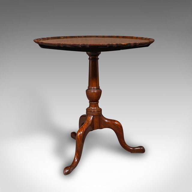 Antique Pie Crust Table, English, Tilt-Top, Games, Occasional, Georgian, c.1790 For Sale - Image 6 of 12