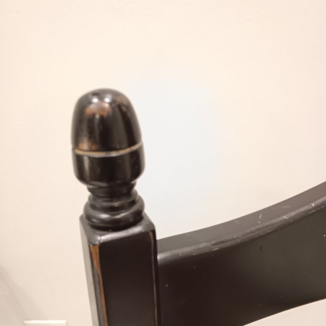 Vintage French Country Farmhouse Ladderback Arm Chairs, Set of 2 For Sale - Image 11 of 18