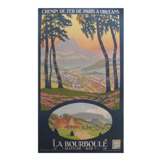 1933 French Travel Poster, La Bourboule, Paris to Orleans Railway For Sale