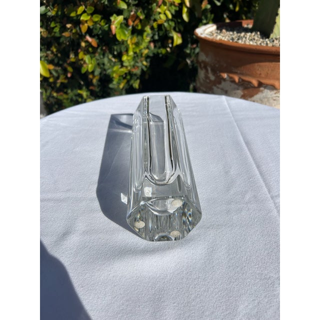Vintage Kosta Boda Colonna Crystal Vase For Sale - Image 9 of 13