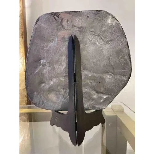 1970s Silver-Plated Metal Plate by Nag Arnoldi, 1970s For Sale - Image 5 of 7