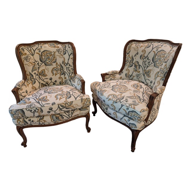 1990s Ethan Allen "Camille" Chair, 2 Available For Sale