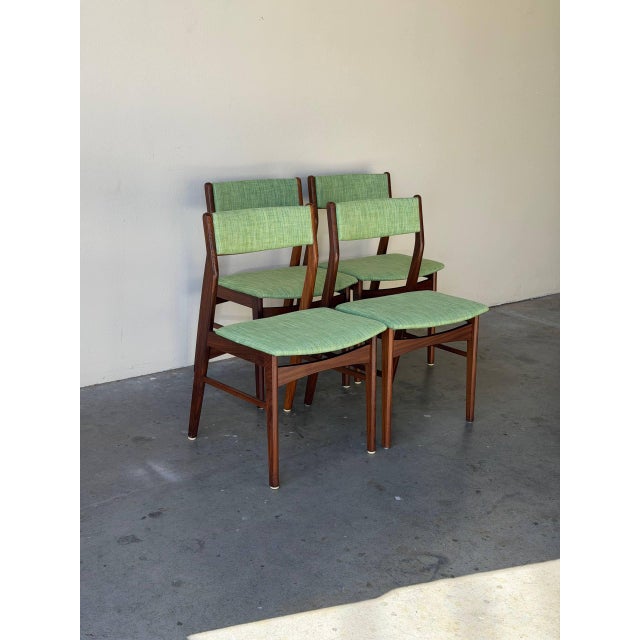 1960s Set of 4 Danish Teak Dining Chairs in Style of Erik Buch Mid Century Modern For Sale - Image 10 of 10