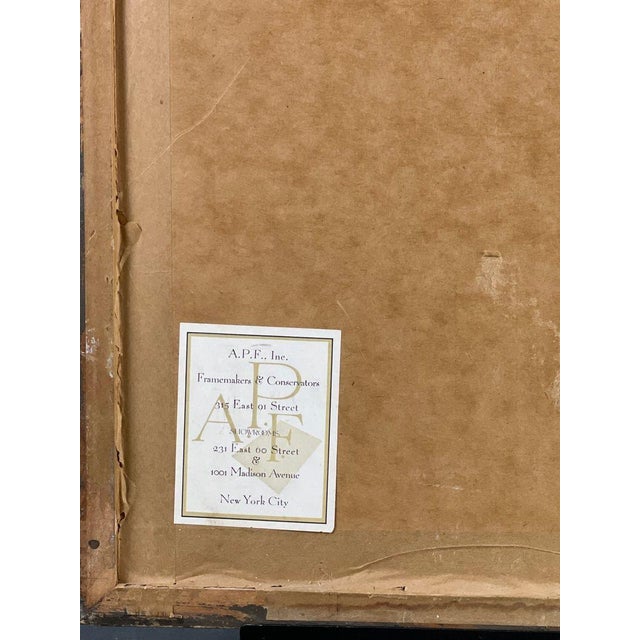 Mid-Century Modigliani Style Portrait Signed by Bernard Cohen, Madison Ave Provenance For Sale - Image 10 of 10
