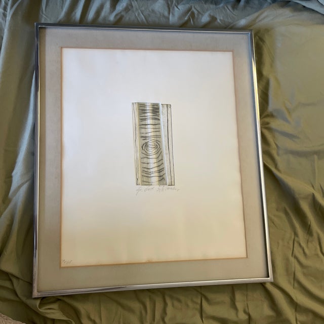 Sand Emil Schumacher Signed Numbered Etching Object, Edition 49/68, Framed For Sale - Image 8 of 8