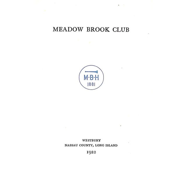 Meadow Brook Club m.b.h. Year Book 1922 For Sale - Image 4 of 11