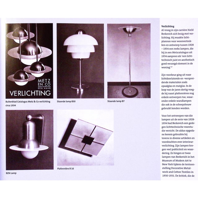 Metal Ceiling Light by Elmar Berkovich for Metz & Co Amsterdam, 1934 For Sale - Image 7 of 8