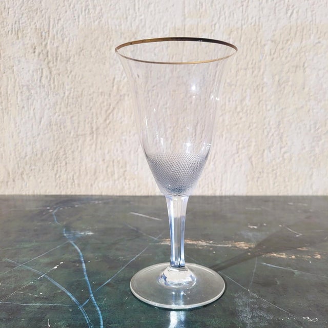 Gold Large 20th Century Glasses and Carafes, Italy, Set of 13 For Sale - Image 8 of 18