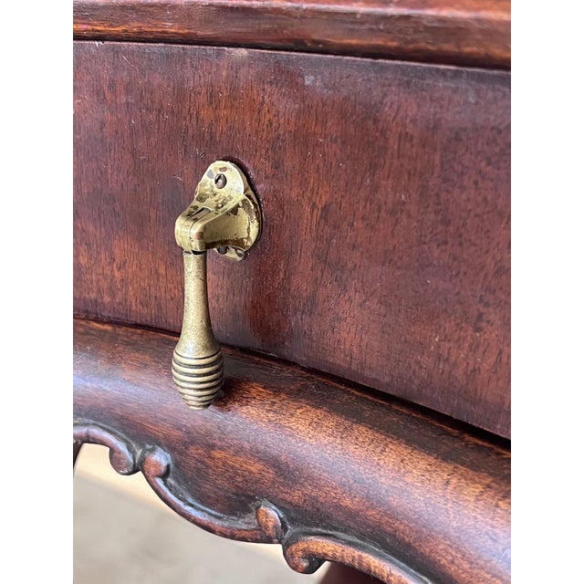 French Nightstands with Drawers and Cabriole Legs, 1900s, Set of 2 For Sale - Image 11 of 18