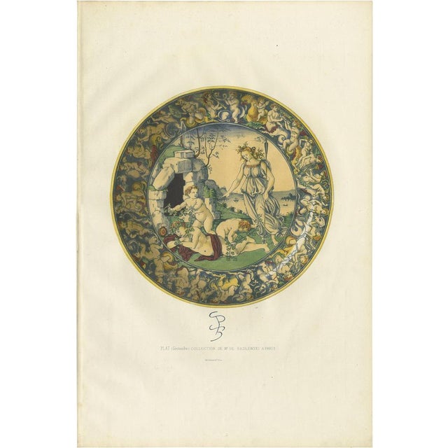 Mid 19th Century Delange, Plate of Mr. De Basilewski, 1869, Paper For Sale - Image 5 of 5