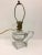 Antique Greek Key Pressed Glass Electrified Oil Lamp For Sale - Image 9 of 12