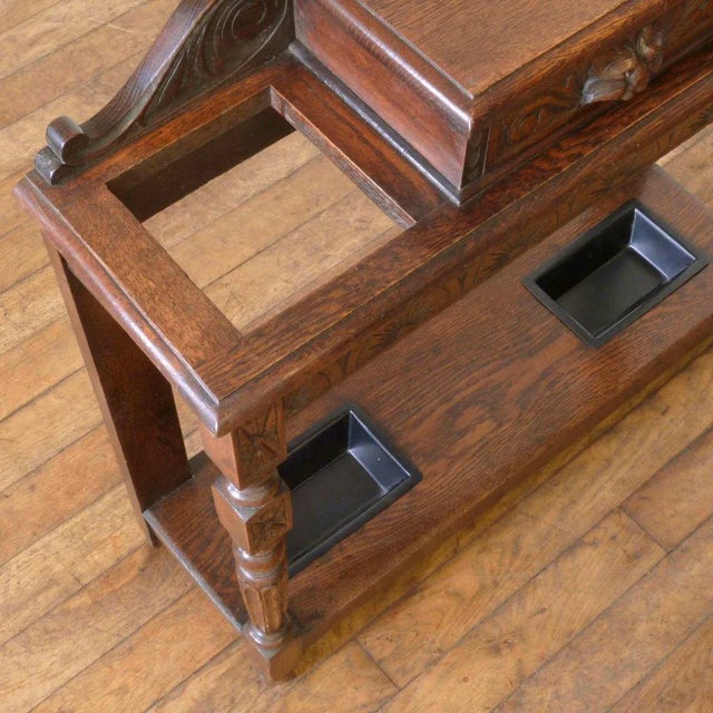 Victorian Oak Umbrella Stand, 1880s For Sale - Image 9 of 11