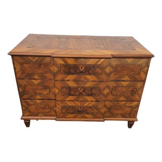 Louis Seiz Commode in Inlaid Walnut, 1790 For Sale