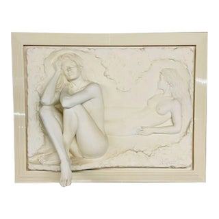 Bill Mack 3d Figural Wall Sculpture, "Reflection", Monumental in Size, Nude For Sale