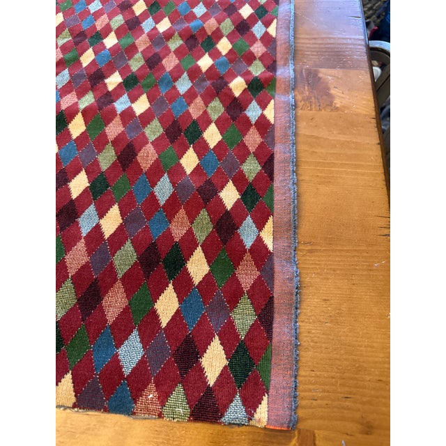 Silk textile sample that is perfect for a pillow. Probably Mid Century. Very good condition and the colors are very...