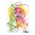 Trigger Warning - Original Contemporary Western Cowgirl Acrylic Painting on Paper For Sale