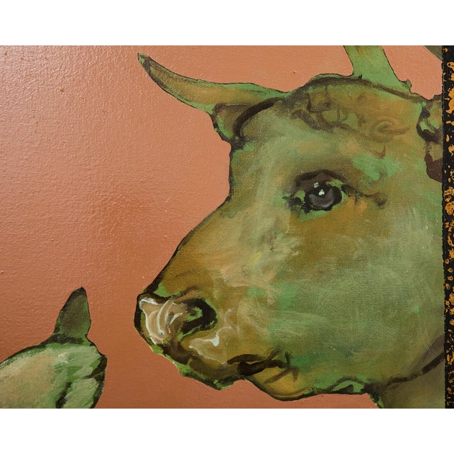 Ira Yeager Country French Farmer With Animals 8 Ft. For Sale - Image 11 of 18