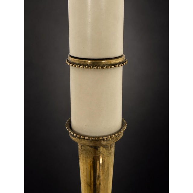 Metal Table Lamp in Brass and Trolit by Bertil Brisborg for Nordiska Kompaniet, 1940 For Sale - Image 7 of 13