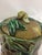 Brown French 19th Century Tobacco Jar With Floral Design and Snail For Sale - Image 8 of 9