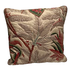 1960s Vintage Clarence House Quilted Pillow