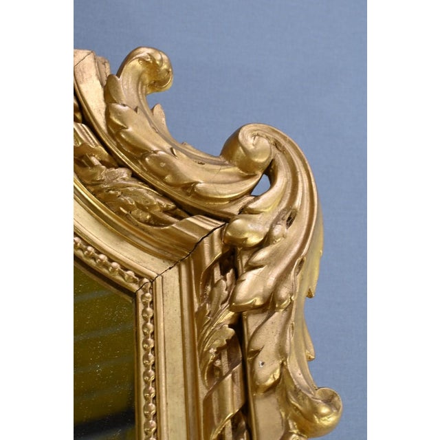 Mid-19th Century Louis XVI Golden Mirror For Sale - Image 12 of 18