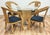 Art Deco Vintage Tessellated Dining Table and Four (4) Chairs For Sale - Image 3 of 15
