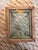 Indian Vintage Indian Carved Teak Accent Table With Shadowbox Inset Brass Window Grate Glass Top For Sale - Image 3 of 6