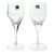 Hoya “Metaphor” Pair of Crystal Wine Glasses, Bird or Seagull Motif - a Pair For Sale