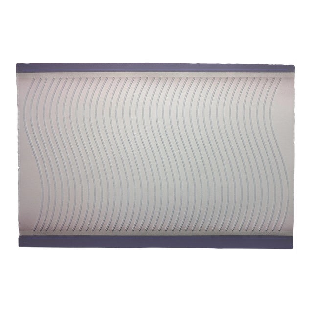 Vintage 1984 Paul Maxwell Limited Edition Acrylic Stencil Casting "Signal A" For Sale