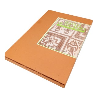 Vintage Textiles of the Andes Catalog of Amano Collection Art Book Slip Case Large For Sale