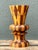 Vintage Geometric Wood Marquetry Vase For Sale - Image 4 of 12