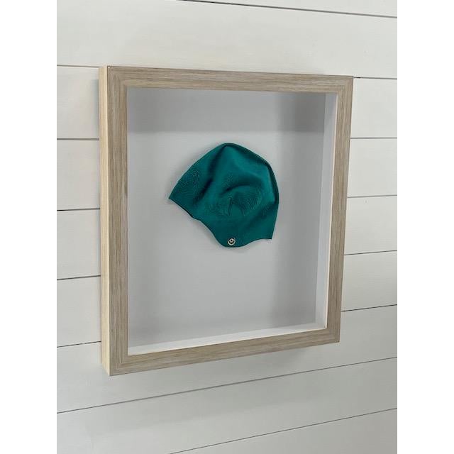 Modern Framed Green Swim Cap For Sale - Image 3 of 5