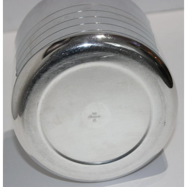 Christofle Lidded Ice Bucket Silver Plate & Brass For Sale In Miami - Image 6 of 9