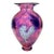 David Lindsay Art Glass Vase Hearts Pink Purple California Decor Nourot Student For Sale
