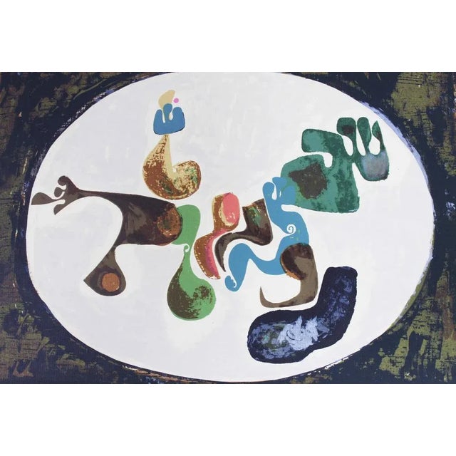 Lithograph by the artist René Myrha. Swiss painter and sculptor, Myrha went to the school of visual arts in Biel from...