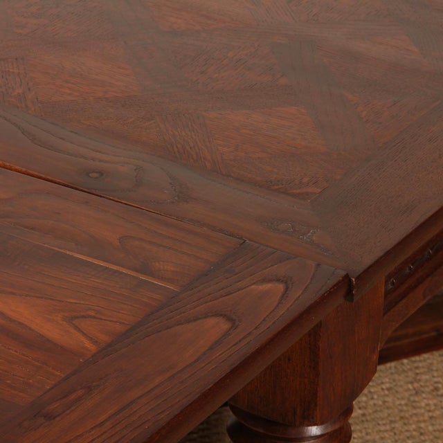 Brown French Extendable Dining Table, 1940s For Sale - Image 8 of 14